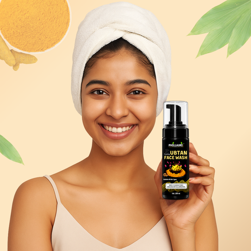 Phillauri Ubtan Foaming Face Wash - Sandalwood & Rose Flower