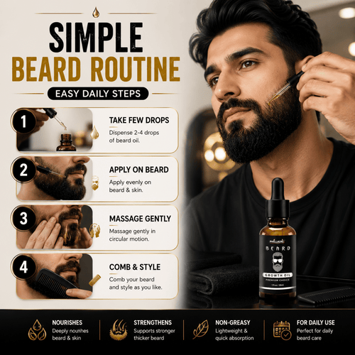 Phillauri Beard Growth Oil – With Castor, Argan & Almond Oil