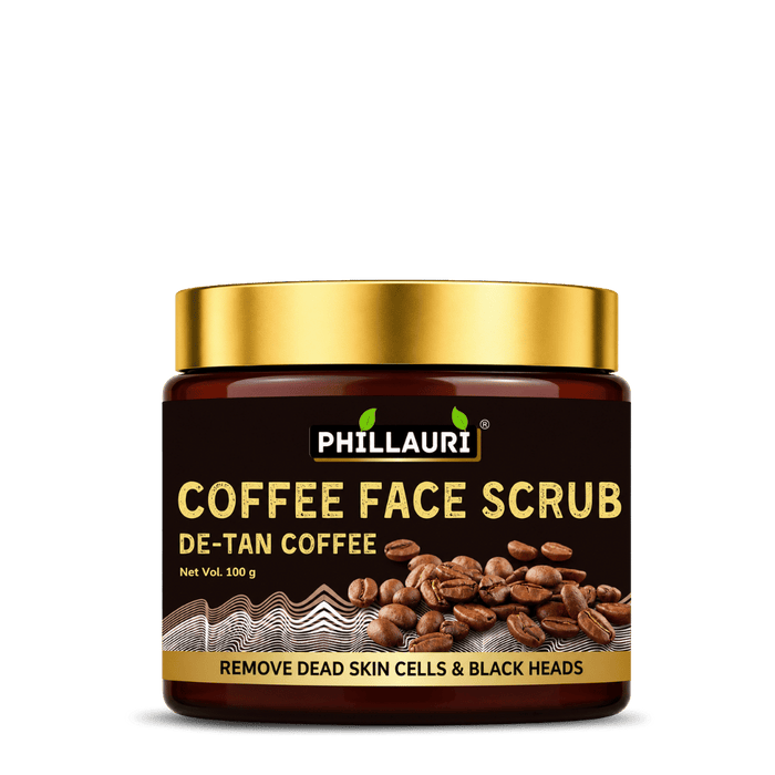 Phillauri Coffee Face Scrub for Remove Dead Skin Cells, 100g