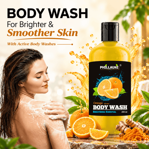 Phillauri Orange Body Wash – With Turmeric Extract & Glycerin