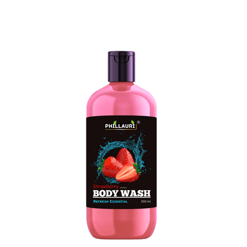 Phillauri Strawberry Body Wash – With Peach & Coconut Cleanser