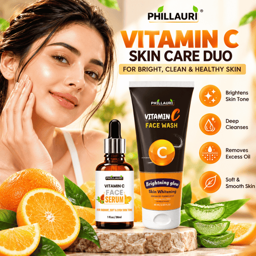 Phillauri Vitamin C Skin Care Duo β Vitamin C Face Wash + Vitamin C Face Serum