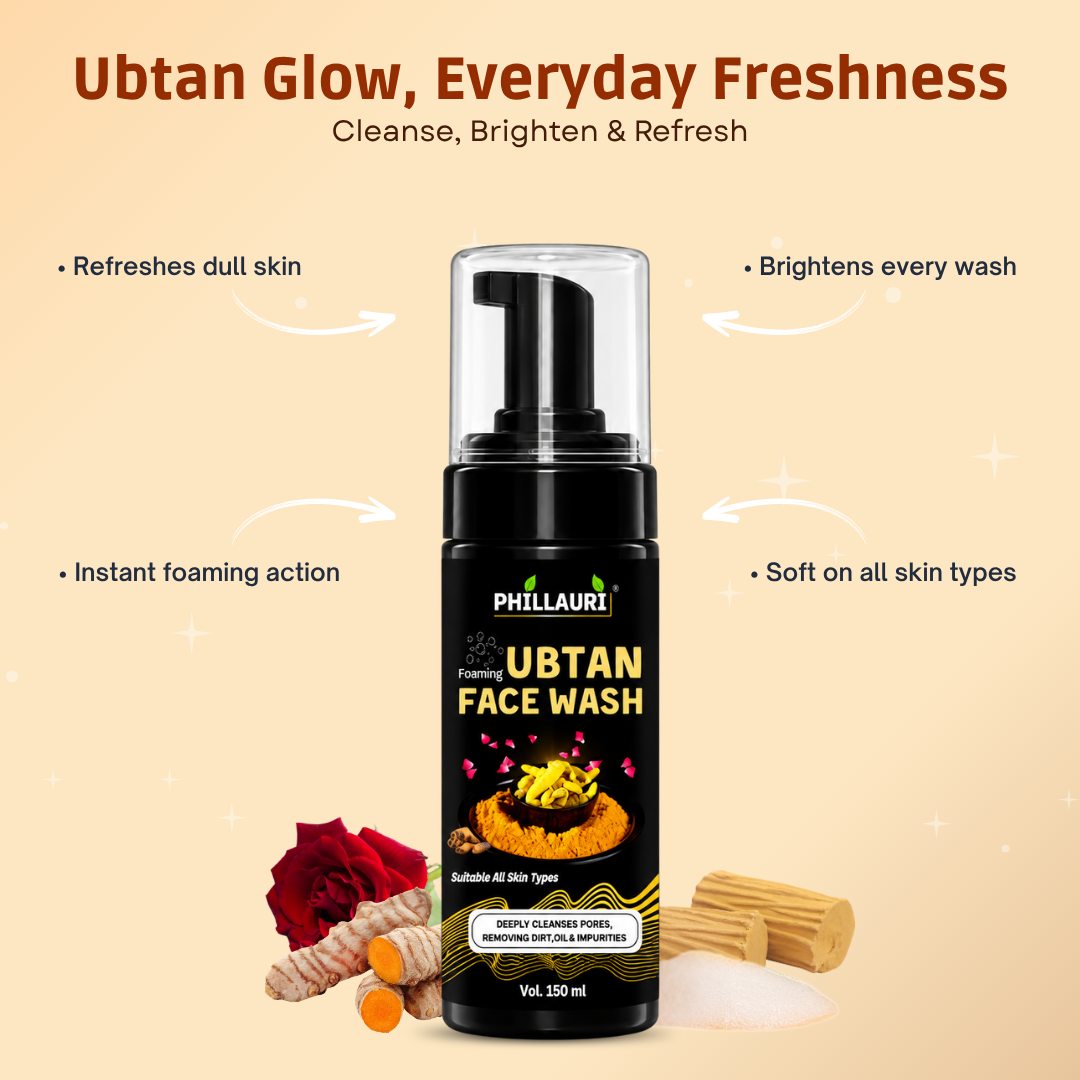 Phillauri Ubtan Foaming Face Wash - Sandalwood & Rose Flower