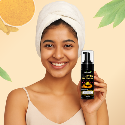 Phillauri Ubtan Foaming Face Wash - Sandalwood & Rose Flower