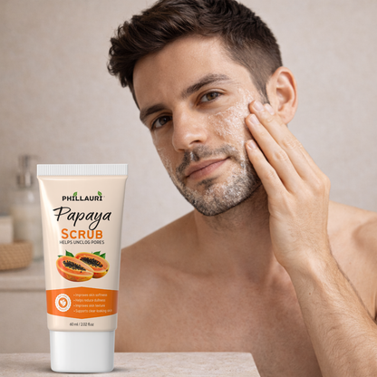 Phillauri Papaya Scrub – Gentle Exfoliating Face & Body Scrub