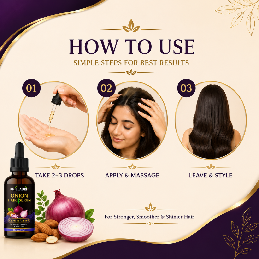 Phillauri Onion & Almond Hair Serum