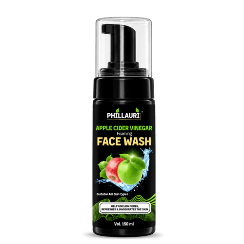 Phillauri Apple Cider Vinegar Foaming Face Wash – With Rose Water & Glycerin