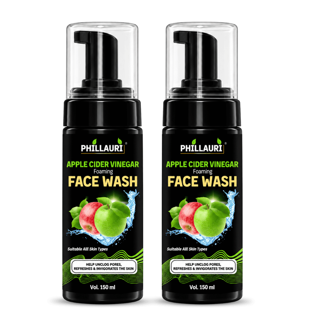 Phillauri Apple Cider Vinegar Foaming Face Wash – With Rose Water & Glycerin