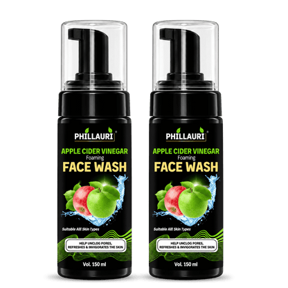 Phillauri Apple Cider Vinegar Foaming Face Wash – With Rose Water & Glycerin