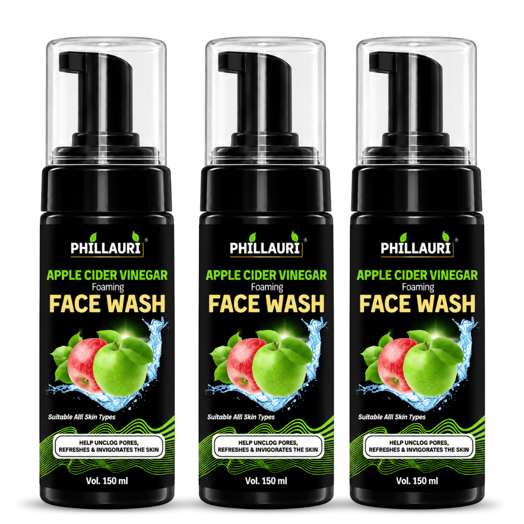 Phillauri Apple Cider Vinegar Foaming Face Wash – With Rose Water & Glycerin