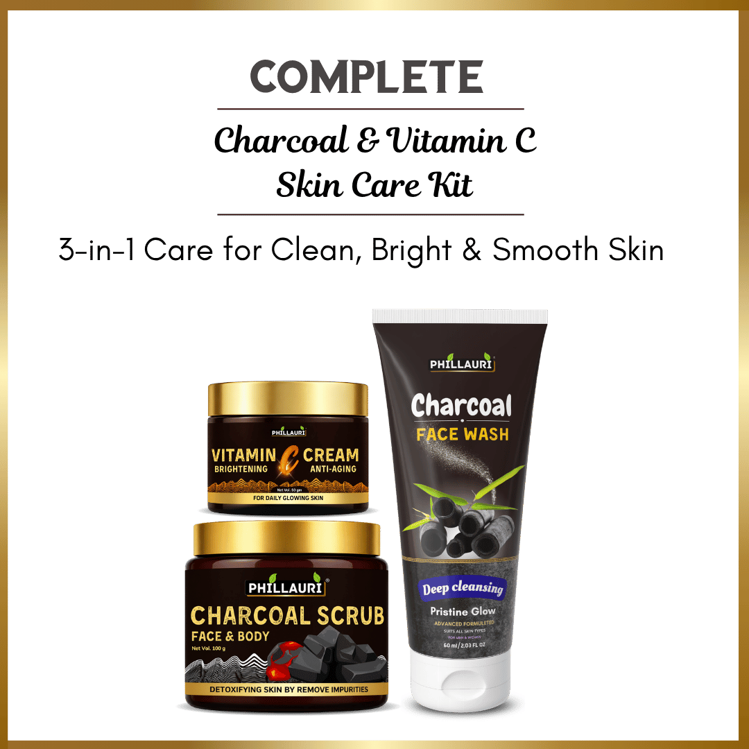 Phillauri Charcoal & Vitamin C Skin Care Kit