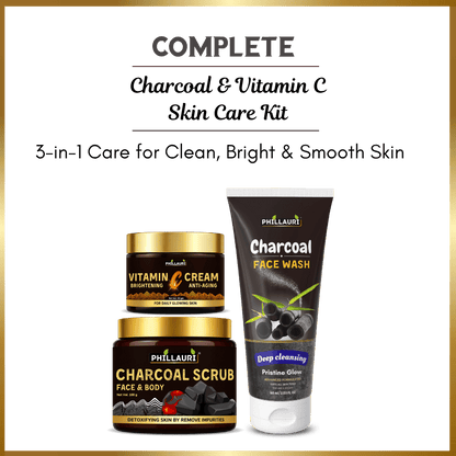 Phillauri Charcoal & Vitamin C Skin Care Kit