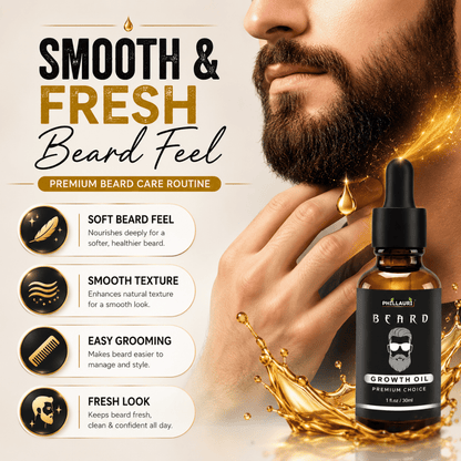 Phillauri Beard Growth Oil – With Castor, Argan & Almond Oil