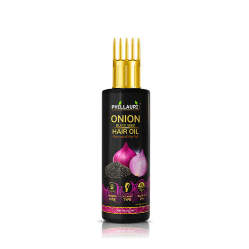 Phillauri Onion Black Seed Hair Oil – With Comb Applicator (60ml)
