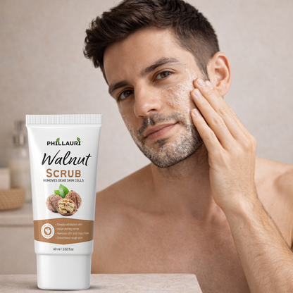 Phillauri Walnut Scrub – Gentle Exfoliating Face & Body Scrub