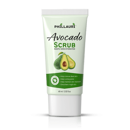 Phillauri Avocado Scrub – Gentle Exfoliating Face & Body Scrub