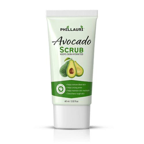Phillauri Avocado Scrub – Gentle Exfoliating Face & Body Scrub
