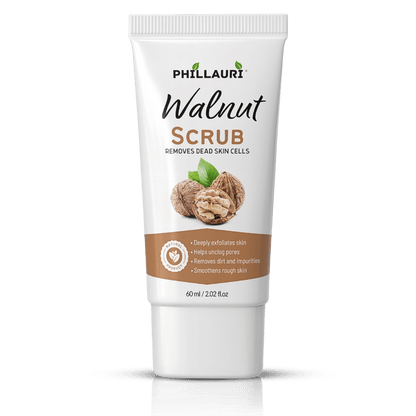 Phillauri Walnut Scrub – Gentle Exfoliating Face & Body Scrub