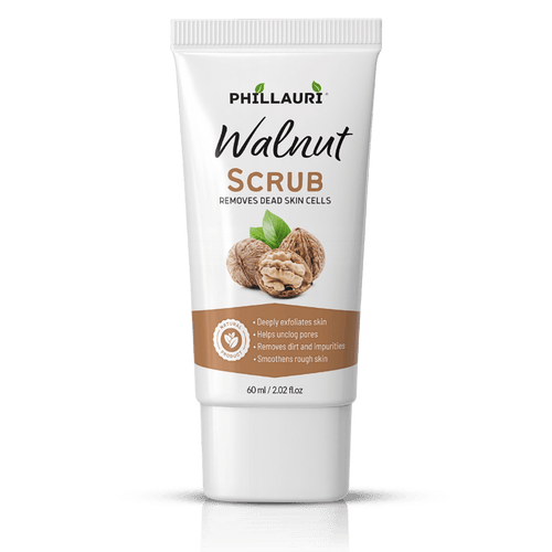 Phillauri Walnut Scrub – Gentle Exfoliating Face & Body Scrub