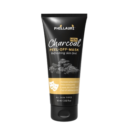 Phillauri Men Charcoal Peel-Off Mask 60ml - Refreshing Skin Feel