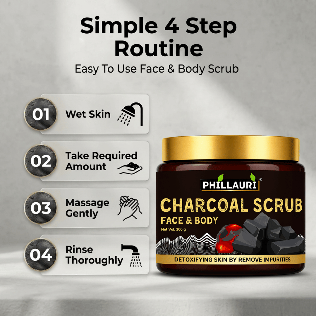 Phillauri Charcoal Scrub