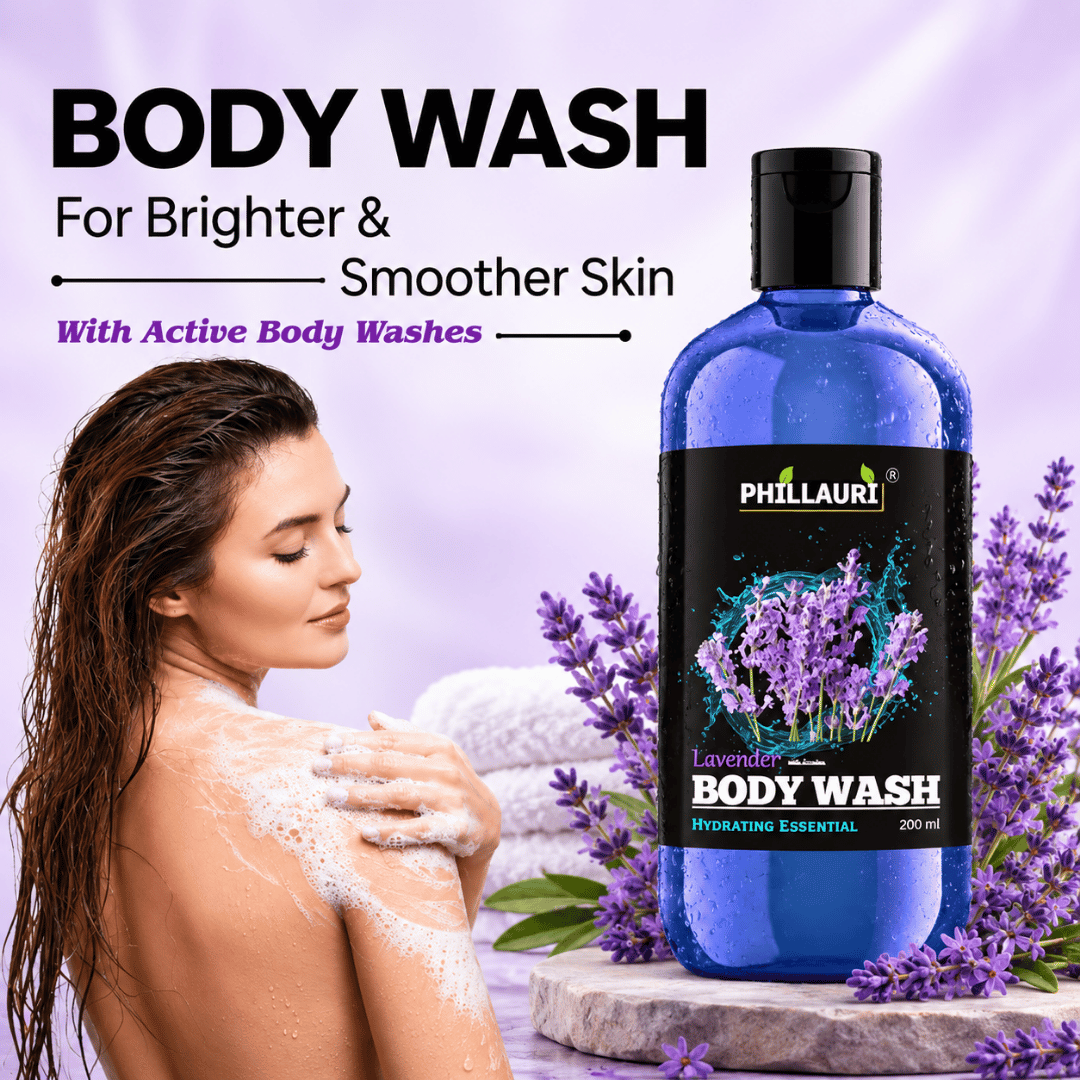 Phillauri Lavender Body Wash – With Rosemary Extract & Glycerin