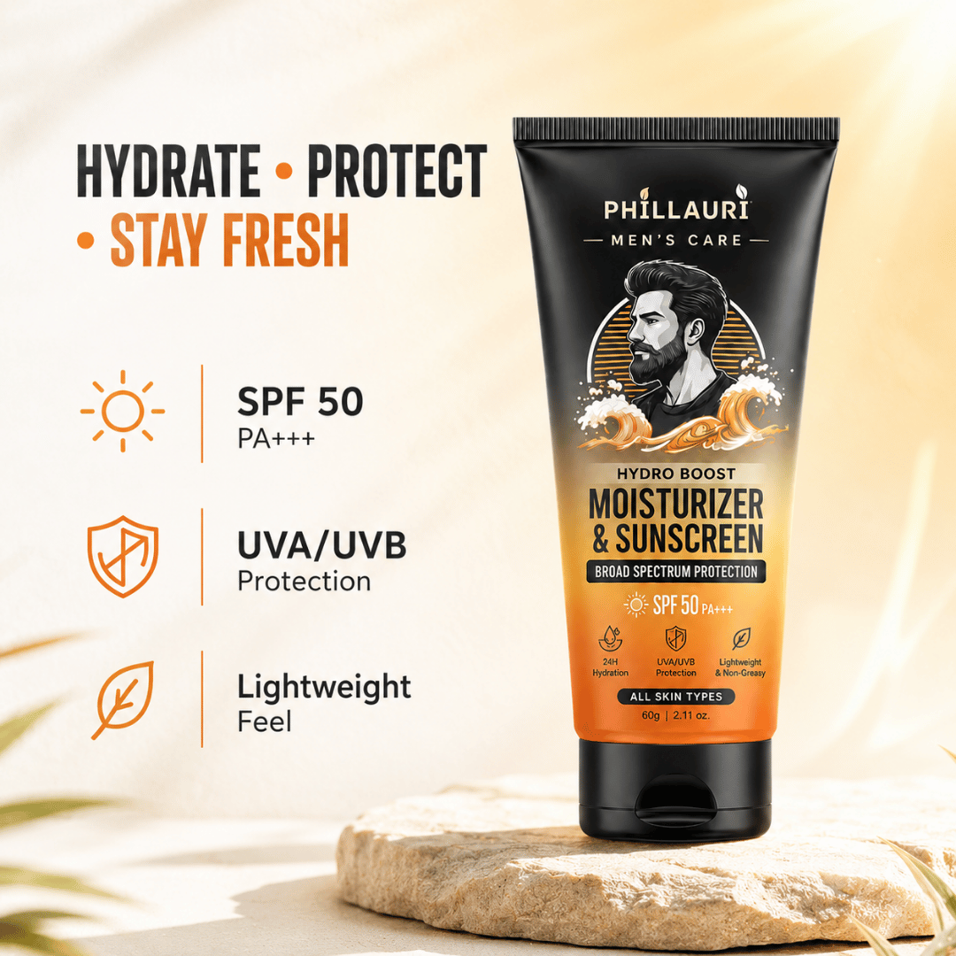 Phillauri Men's Hydro Boost Moisturizer & Sunscreen