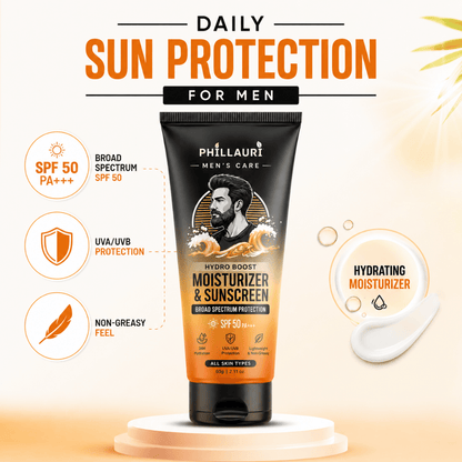 Phillauri Men's Hydro Boost Moisturizer & Sunscreen