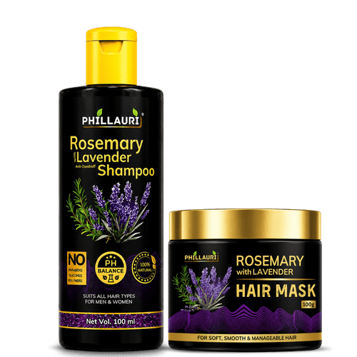 Phillauri Rosemary with Lavender Shampoo & Hair Mask Combo