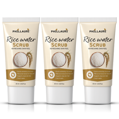Phillauri Rice Water Scrub – Gentle Exfoliating Face & Body Scrub
