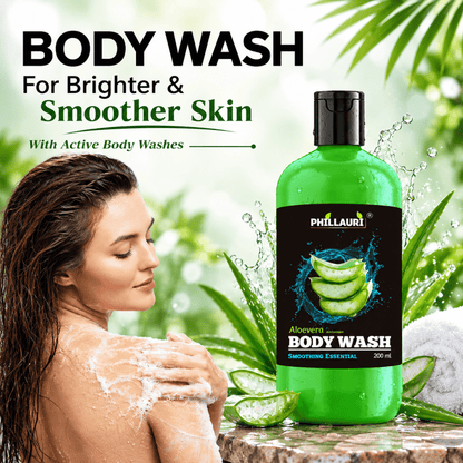 Phillauri Aloe Vera Body Wash – Glycerin & Essential Oils