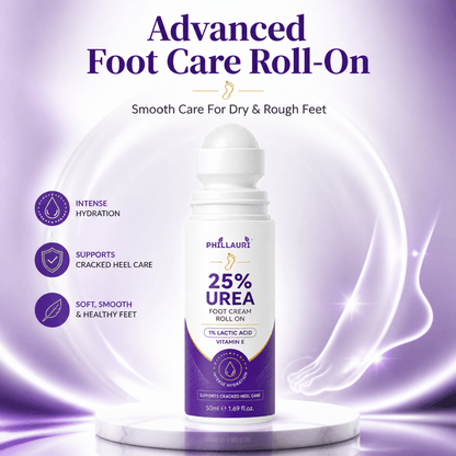 Phillauri 25% Urea Foot Cream Roll On – With 1% Lactic Acid & Vitamin E