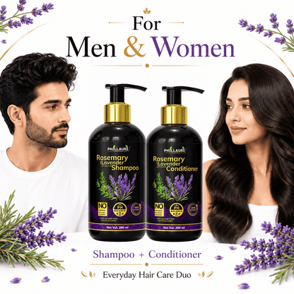 Phillauri Rosemary with Lavender Hair Care Combo – Shampoo & Conditioner