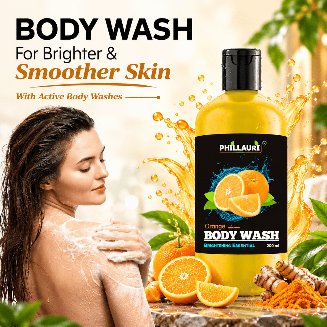 Phillauri Orange Body Wash – With Turmeric Extract & Glycerin