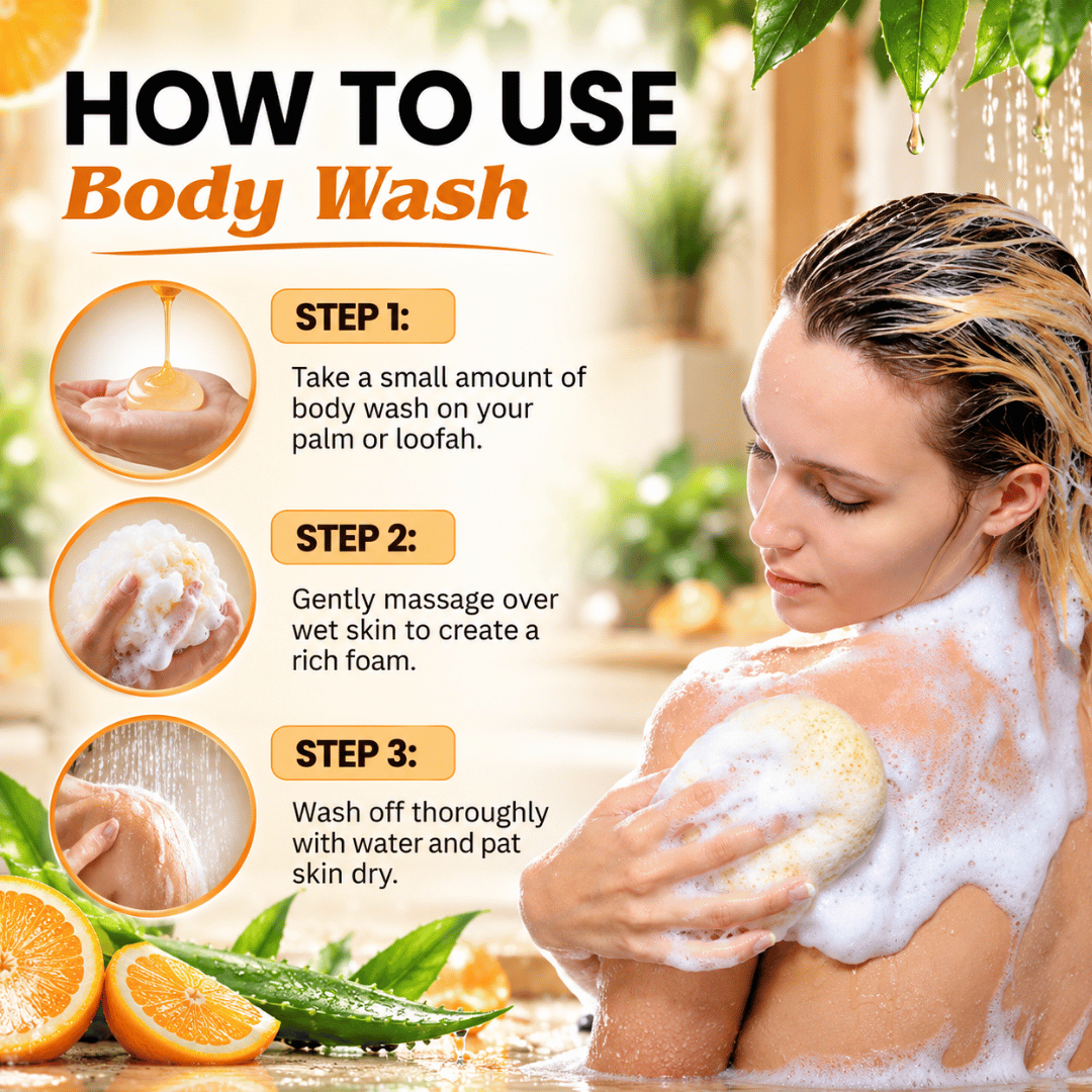 Phillauri Orange Body Wash – With Turmeric Extract & Glycerin