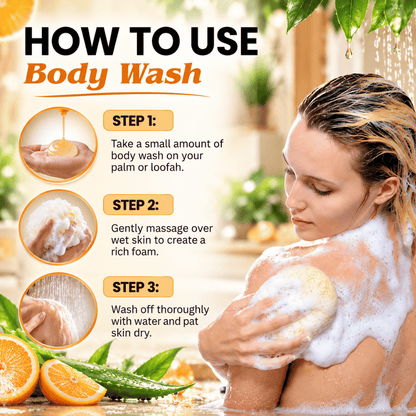 Phillauri Orange Body Wash – With Turmeric Extract & Glycerin