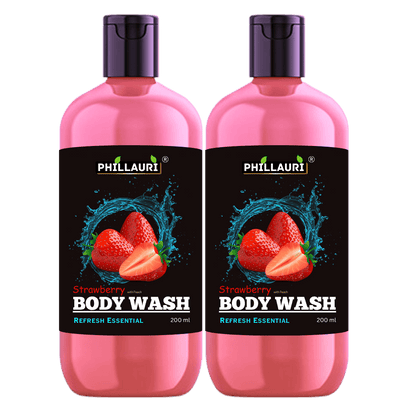 Phillauri Strawberry Body Wash – With Peach & Coconut Cleanser