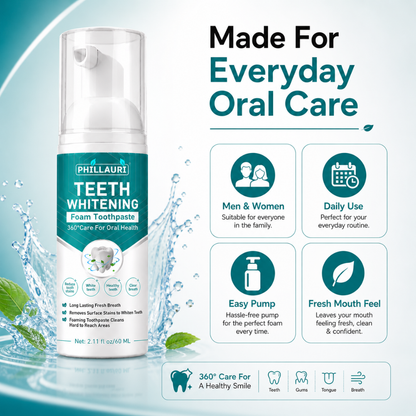 Phillauri Teeth Whitening Foam Toothpaste