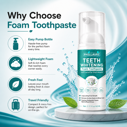 Phillauri Teeth Whitening Foam Toothpaste