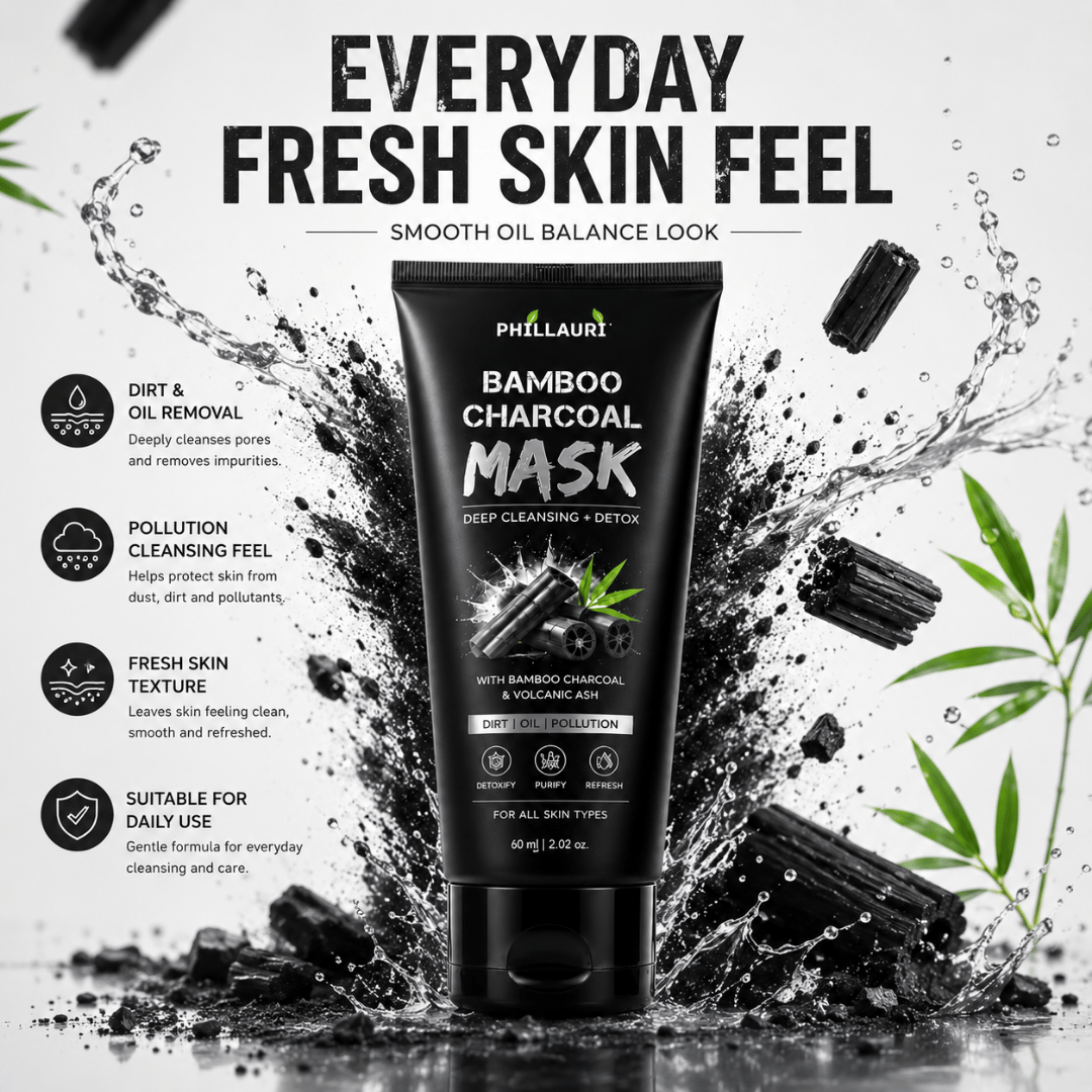 Phillauri Bamboo Charcoal Face Mask