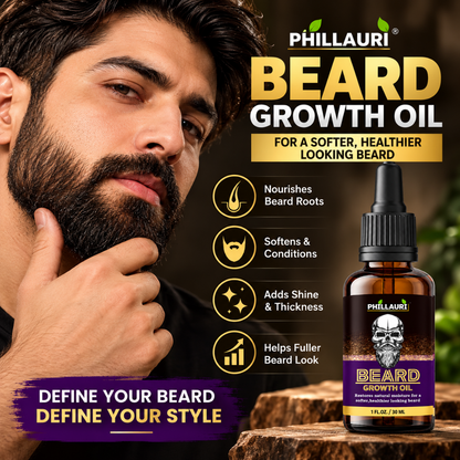 Phillauri Beard Growth Oil – With Castor & Sesame Oil