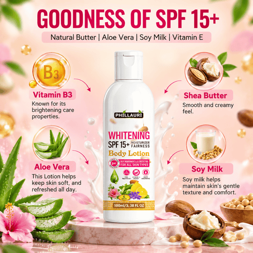 Phillauri Whitening SPF 15+ Body Lotion – With Shea Butter & Soy Milk