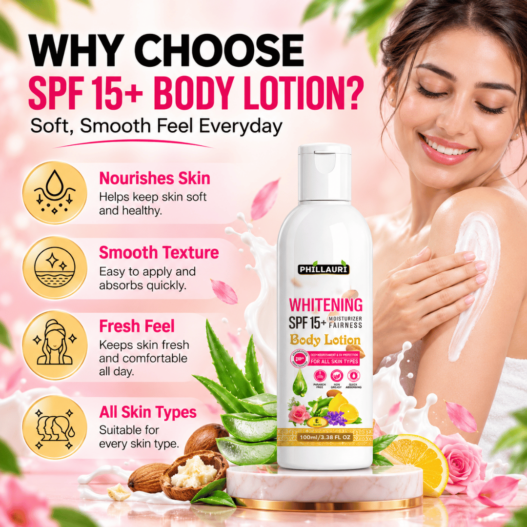 Phillauri Whitening SPF 15+ Body Lotion – With Shea Butter & Soy Milk