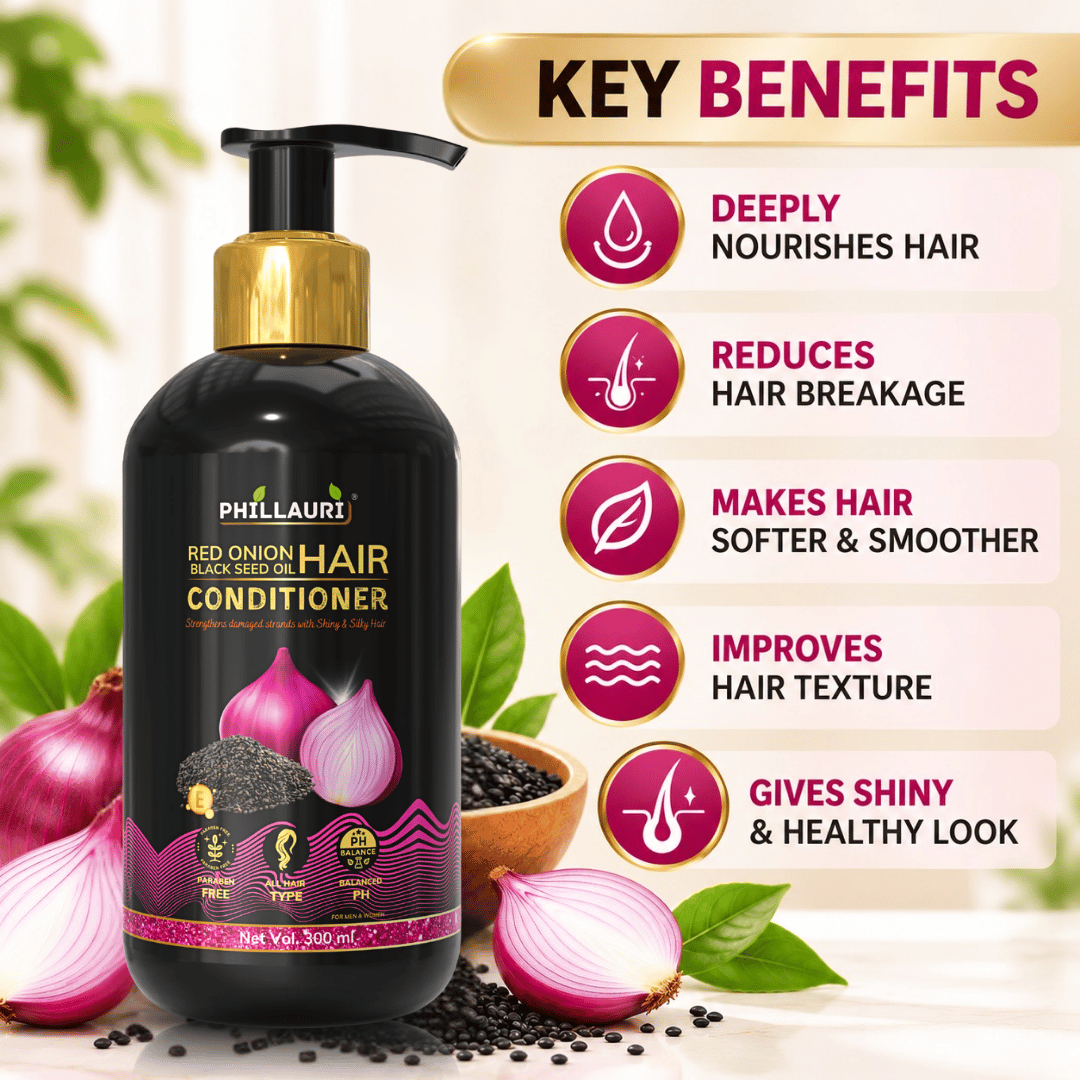 Phillauri Red Onion with Black Seed Oil Hair Conditioner