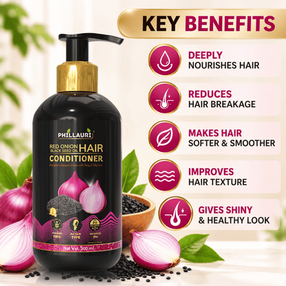 Phillauri Red Onion with Black Seed Oil Hair Conditioner