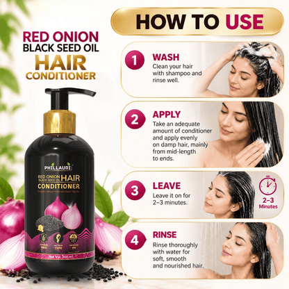 Phillauri Red Onion with Black Seed Oil Hair Conditioner