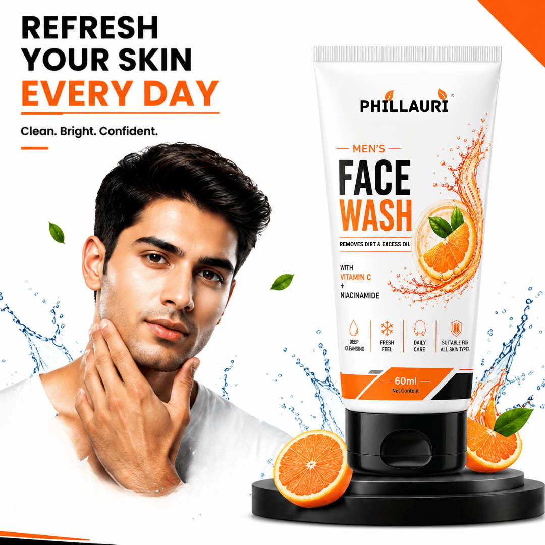 Phillauri Men's Face Wash – With Vitamin C & Niacinamide