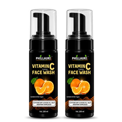 Phillauri Vitamin C Foaming Face Wash – With Aloe Vera & Green Tea