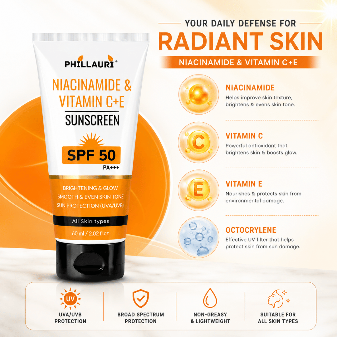 Phillauri Niacinamide & Vitamin C+E Sunscreen