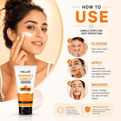 Phillauri Niacinamide & Vitamin C+E Sunscreen